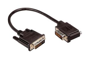 L-COM DVIDD-RA3Z-5 Audio / Video Cable Assembly, DVI-D (Dual Link) Plug, 90°, DVI-D (Dual Link) Plug, 5 ft, 1.5 m