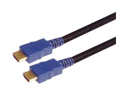 L-COM HDCABL-0.5 Audio / Video Cable Assembly, HDMI Plug, HDMI Plug, 19.7 ft, 500 mm, Blue, HDCA Series