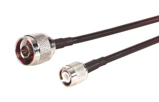 L-COM CA-TMNMA002 RF / Coaxial Cable Assembly, 2 ft, 609.6 mm, CA-195R, N-Type Plug, TNC Plug, 50 ohm