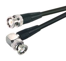L-COM CC58C-1.5HR RF / Coaxial Cable Assembly, 1.5 ft, 457.2 mm, RG58C/U, BNC Right Angled Plug, BNC Straight Plug