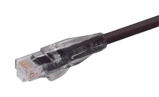 L-COM TRD815BLK-1 Ethernet Cable, Cat5e, RJ45 Plug to RJ45 Plug, UTP (Unshielded Twisted Pair), Black, 304.8 mm