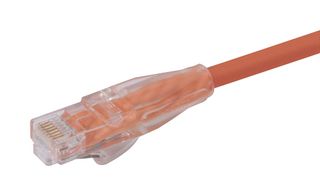 L-COM TRD815OR-20 Ethernet Cable, Cat5e, RJ45 Plug to RJ45 Plug, UTP (Unshielded Twisted Pair), Orange, 6.1 m