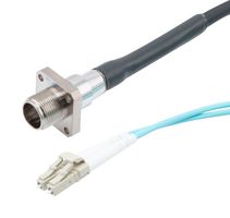L-COM FOC02B6027N15M Fibre Optic Cable, OM3 Multimode, 2 Fibres, AARC Receptacle to LC Duplex, 15m, FOC02B6027N Series