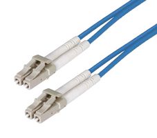 L-COM FODLC50-BL-10 Fibre Optic Cable, Multimode, 2 Fibres, 50µm/125µmDia, LC-LC Duplex, 10m