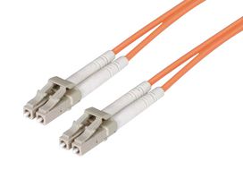 L-COM FODLC-OR-05 Fibre Optic Cable, Multimode, 2 Fibres, 62.5µm/125µmDia, LC-LC Duplex, 5m