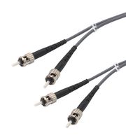 L-COM FODSTC-01 Fibre Optic Cable, Multimode, 2 Fibres, 62.5µm/125µmDia, ST-ST Duplex, 1m