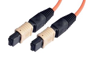 L-COM MTPF12-50 Fibre Optic Cable, Multimode, 12 Fibres, 62.5µm/125µmDia, MPO-MPO, 50m