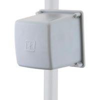 L-COM HG2458-10DP RF Antenna, 4.9 to 5.85GHz, Patch, 10dBi, 50 ohm, Horizontal / Vertical, Pole (Mast) or Wall