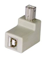 L-COM UADBB90-1 USB Adapter, R/A, USB Type B Plug, USB Type B Receptacle