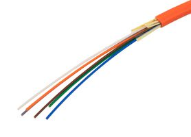 L-COM FOB-MFD-6FM1R-M Fiber Optic Cable, OM1 Multimode, 62.5µm / 125µm, 6 Fibres, 5 mm
