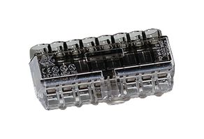 HELLERMANNTYTON 148-90041 HCPM-8-PC-BK/CL Wire Splice, HelaCon Plus Mini Series, Push In, 22 AWG, 12 AWG, 2.5 mm², Wire Splice