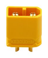 MULTICOMP PRO MP011749 Rectangular Power Connector, 2 Contacts, XT30UD, Cable Mount, Solder Cup, Plug