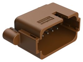 AMPHENOL SINE/TUCHEL AT04-18PD-BM13 Automotive Connector, AT Series, Straight Receptacle, 18 Contacts, PCB Pin, Thermoplastic Body