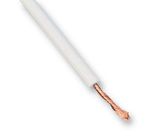 STAUBLI 60.7180-29 Wire, Stranded, Flexiplast® E, Hi Flex, TPE, White, 20 AWG, 129 x 0.07mm, 25 m