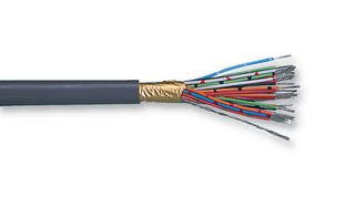 PRO POWER MCOS10C2425M RI-GREY Multicore Cable, Screened, 10 Core, 24 AWG, 0.2 mm², 82 ft, 25 m