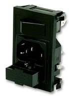 BULGIN LIMITED BZV01/Z0000/01 Un-Filtered IEC Power Entry Module, IEC C14, General Purpose, 10 A, 250 VAC, 1-Pole Switch