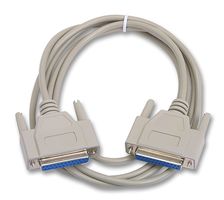 VIDEK 4062 Computer Cable, D Subminiature Socket, 25 Way, D Subminiature Socket, 25 Way, 6.6 ft, 2 m, White