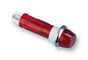 CAMDENBOSS IND5032211-240-T/RD Neon Indicator, 250 V, Red, 8 mm, Round with Flat Top