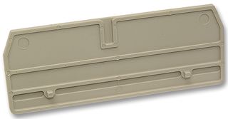 WEIDMULLER 160880 End / Intermediate Plate, for Use with DIN Rail Terminal Blocks, Grey