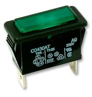 ARCOLECTRIC / BULGIN LIMITED C0430ATNAC Neon Indicator, Flat Lens, 250 V, Green, Rectangular, 20 mA