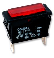 ARCOLECTRIC / BULGIN LIMITED C0430ATNAA Neon Indicator, Raised Profile Lens, 230 V, Red, Rectangular