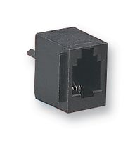 AMPHENOL COMMUNICATIONS SOLUTIONS 69254-001LF Modular Connector, Modular Jack, 1 x 1 (Port), 6P6C, Cat3, Through Hole Mount