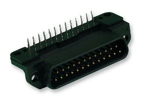 KYOCERA AVX 108343025012001 D Sub Connector, Right Angle, Standard, Plug, 8343, 25 Contacts, DB, Solder