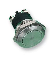 BULGIN LIMITED MP0037 Vandal Resistant Switch, 19.2 mm, SPST-NO, Off-(On), Flush, Natural
