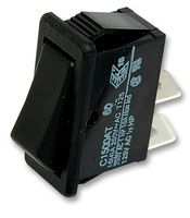 ARCOLECTRIC / BULGIN LIMITED C1510ATAAA Rocker Switch, On-On, SPDT, Non Illuminated, Panel Mount, Black, 1500 Series