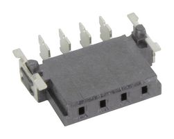 HARTING 15650042601000 PCB Receptacle, Board-to-Board, 2.54 mm, 1 Rows, 4 Contacts, Surface Mount Right Angle