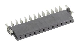 HARTING 15650122601000 PCB Receptacle, Board-to-Board, 2.54 mm, 1 Rows, 12 Contacts, Surface Mount Right Angle