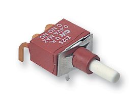 C&K COMPONENTS E125SD1ABE Pushbutton Switch, E020 Series, SPDT, On-(On), Plunger, White