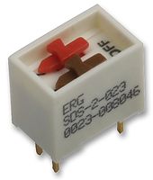 ERG COMPONENTS SDS-2-023 DIP / SIP Switch, 2 Circuits, Slide, Through Hole, SPST, 100 V, 1 A