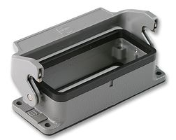 HARTING 0930 016 0307 Heavy Duty Connector, Low Profile, Base, Bulkhead Mount, Aluminium Body, 1 Lever, 16B