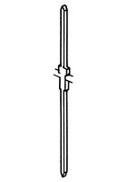 VERO 18-1657 Terminal Pin, Double Sided, Press Fit, 1.02 mm Diameter Hole, Gold Plated