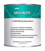 MOLYKOTE P-1900, 400G Anti-Seize Paste, White, NLGI Grade 1, Cartridge, 400g