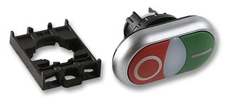 EATON MOELLER M22DDLGRX1/X0+M22-A Switch Actuator, Eaton Moeller M22 Series 22mm Dia Pushbutton Switches