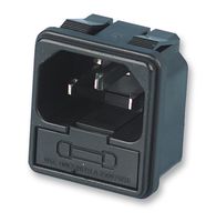 MULTICOMP PRO JR-101-1FS Un-Filtered IEC Power Entry Module, IEC C14, 10 A, 250 VAC, 2-Pole Fuse Holder
