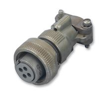 ITT CANNON MS3106F18-1S Circular Connector, MIL-DTL-5015 Series, MS3106 Series, Straight Plug, 10 Contacts, Solder Socket