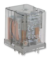 FINDER 60.42.8.230.0000 General Purpose Relay, 60 Series, Power, DPDT, 230 VAC, 10 A