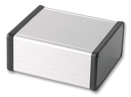 HAMMOND 1455N1202 Metal Enclosure, 1455 Series, Extruded With Plastic End Panels, Small, Extruded Aluminium, 53 mm