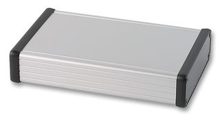 HAMMOND 1455L1602 Metal Enclosure, 1455 Series, Extruded With Plastic End Panels, Small, Extruded Aluminium, 30.5 mm