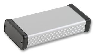 HAMMOND 1455C1202.. Metal Enclosure, 1455 Series, Extruded With Plastic End Panels, Small, Extruded Aluminium, 23 mm