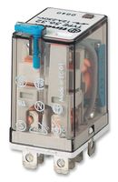 FINDER 56.32.9.012.0000 Power Relay, DPDT, 12 VDC, 12 A, 56 Series, Socket, DC