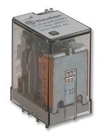 FINDER 55.12.9.012.0000 General Purpose Relay, 55 Series, Power, DPDT, 12 VDC, 10 A
