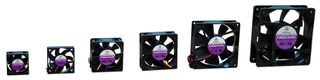 EBM-PAPST 3312L DC Axial Fan, 12 V, Square, 92 mm, 32 mm, Ball Bearing, 33 CFM