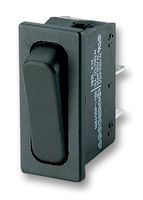 MARQUARDT 1831.1102 Rocker Switch, Off-On, SPST, Non Illuminated, Panel Mount, Black, 1830 Series