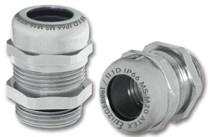 LAPP 53112740 Cable Gland, M32, 11 mm, 21 mm, Brass, Metallic - Nickel Finish, IP68