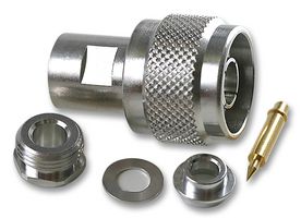 RADIALL R162012000 RF / Coaxial Connector, N Coaxial, Straight Plug, Solder, 75 ohm, RG59, RG62, Brass