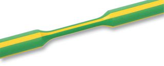 HELLERMANNTYTON 319-02407 TREDUX-24/8-PO-X-GNYE Heat Shrink Tubing, 3:1, 0.944 ", 24 mm, Green, Yellow, 3.28 ft, 1 m